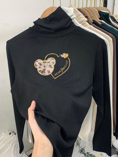 Παιδική casual μπλούζα με ψηλό γιακά ζιβάγκο