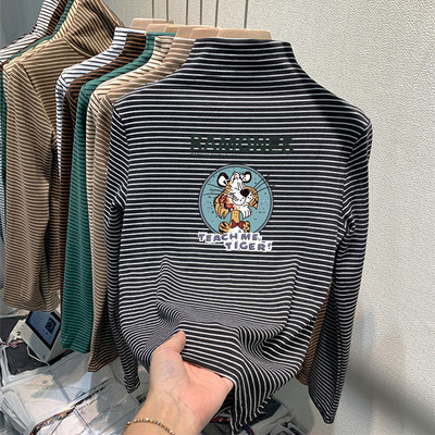 Παιδική ριγέ εμπριμέ μπλούζα για κορίτσια