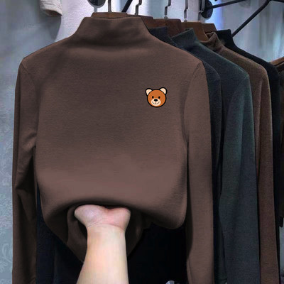 Moderná detská blúzka s golierom a potlačou