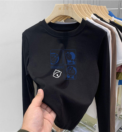 Laste pluus tüdrukutele - ovaalse kaelusega