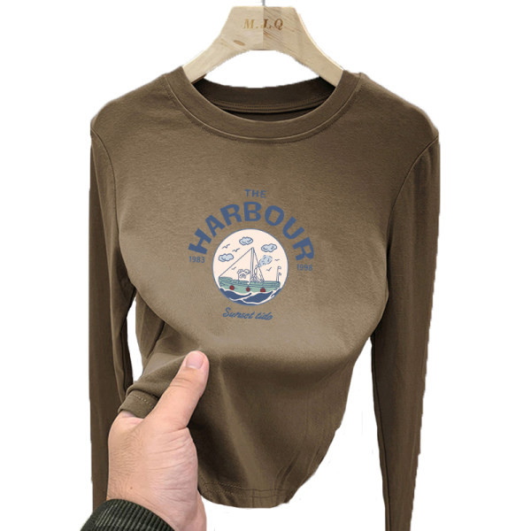 Laste pluus tüdrukutele - ovaalse kaelusega