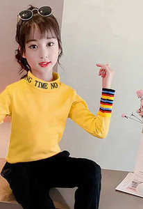 Παιδική casual μπλούζα με πολύχρωμη στάμπα και επιγραφή