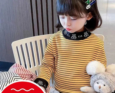 Παιδική μπλούζα με γιακά πόλο για κορίτσια