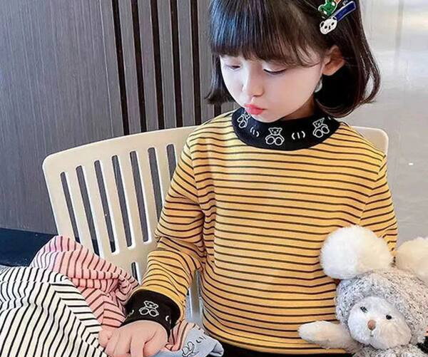 Παιδική μπλούζα με γιακά πόλο για κορίτσια