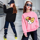 Casual παιδική μπλούζα με στάμπα για κορίτσια