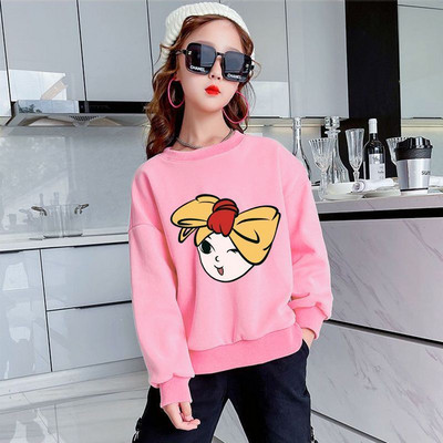 Casual παιδική μπλούζα με στάμπα για κορίτσια