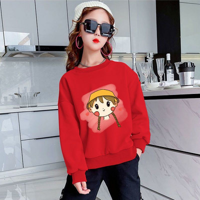 Casual παιδική μπλούζα με στάμπα για κορίτσια