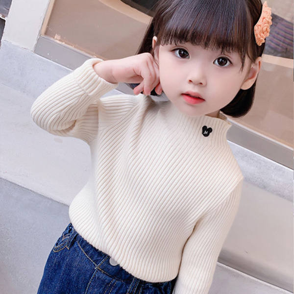 Uue mustriga tikandiga pluus tüdrukutele