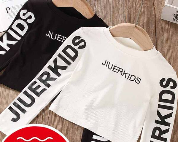 Νέο μοντέλο παιδική μπλούζα με επιγραφές για κορίτσια