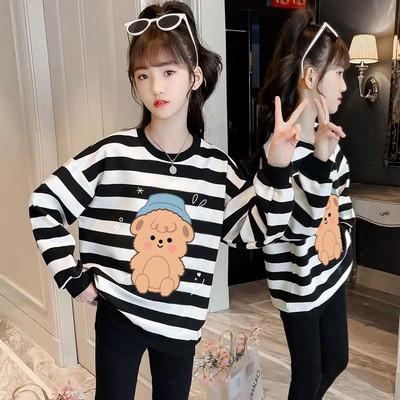 Vabaaja laste triibuline pluus tüdrukutele