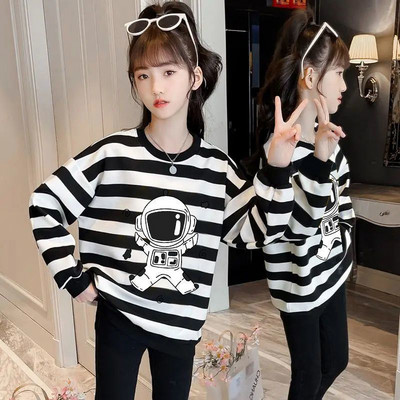 Vabaaja laste triibuline pluus tüdrukutele