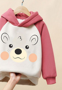 Παιδική χειμερινή μπλούζα για κορίτσια - με κουκούλα
