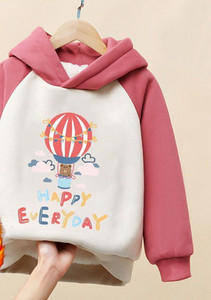 Παιδική χειμερινή μπλούζα για κορίτσια - με κουκούλα