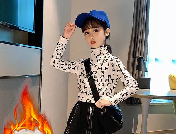 Παιδική casual μπλούζα με στάμπα για κορίτσια