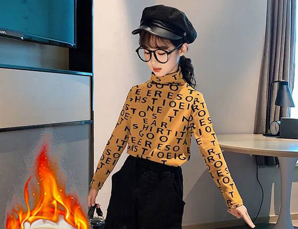 Παιδική casual μπλούζα με στάμπα για κορίτσια