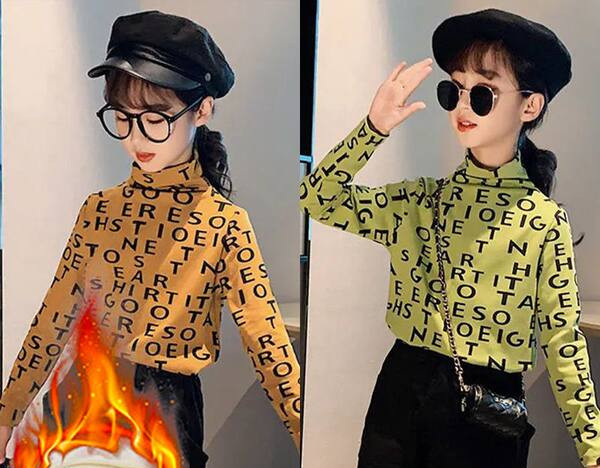 Παιδική casual μπλούζα με στάμπα για κορίτσια