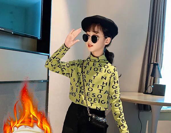 Παιδική casual μπλούζα με στάμπα για κορίτσια