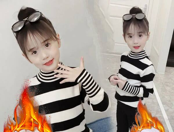 Παιδική ριγέ μπλούζα για κορίτσια