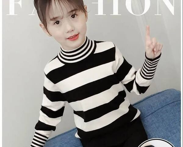 Παιδική ριγέ μπλούζα για κορίτσια