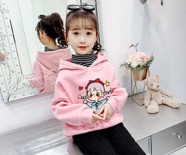 Παιδική μπλούζα για κορίτσια με κουκούλα