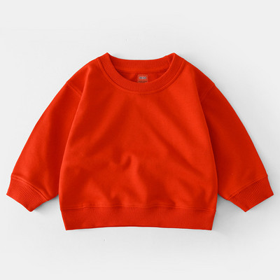 Νέο μοντέλο μονόχρωμη μπλούζα για κορίτσια με οβάλ λαιμόκοψη