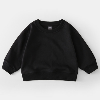 Νέο μοντέλο μονόχρωμη μπλούζα για κορίτσια με οβάλ λαιμόκοψη