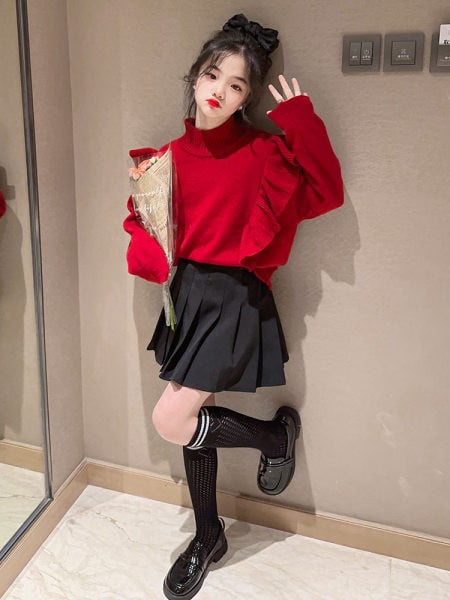 Παιδική μοντέρνα κόκκινη μπλούζα