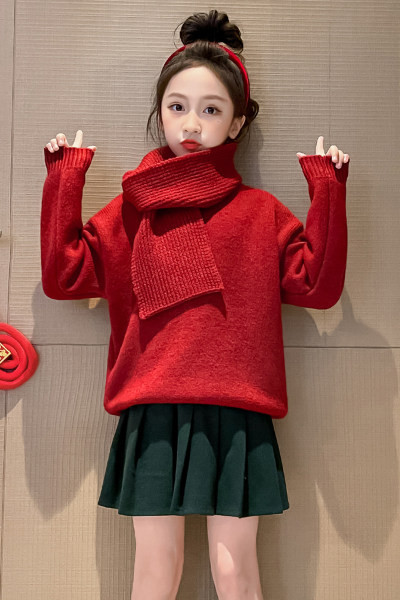 Κλασική  χειμερινή μπλούζα για κορίτσια