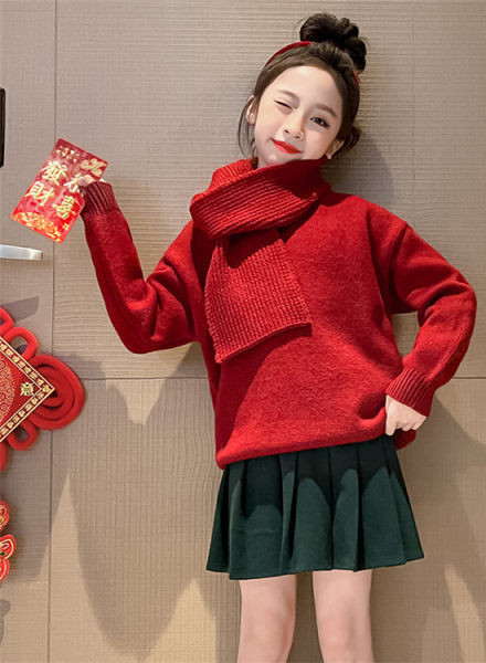 Κλασική  χειμερινή μπλούζα για κορίτσια