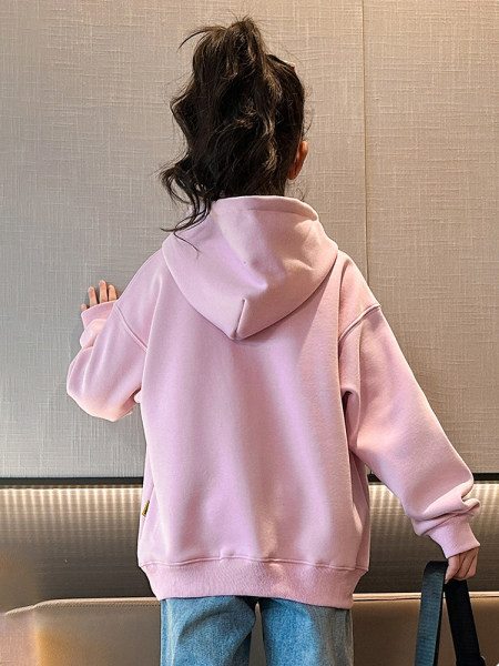 Bluza casual pentru copii cu gluga si imprimeu