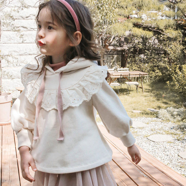 Παιδική μπλούζα με κουκούλα και κορδόνια