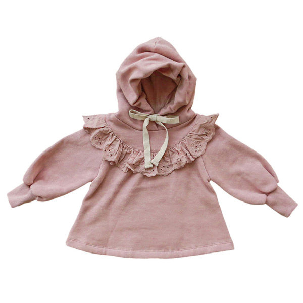 Παιδική μπλούζα με κουκούλα και κορδόνια