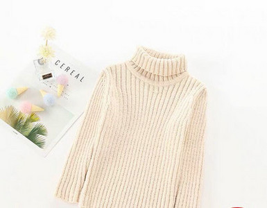 Χειμερινή μπλούζα για κορίτσια με μακρύ γιακά