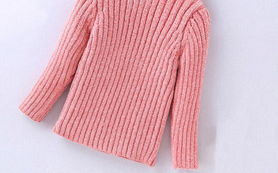 Χειμερινή μπλούζα για κορίτσια με μακρύ γιακά