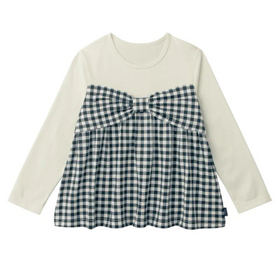 Φθινοπωρινή ριγέ μπλούζα με μοτίβο χωρίς κορδέλα