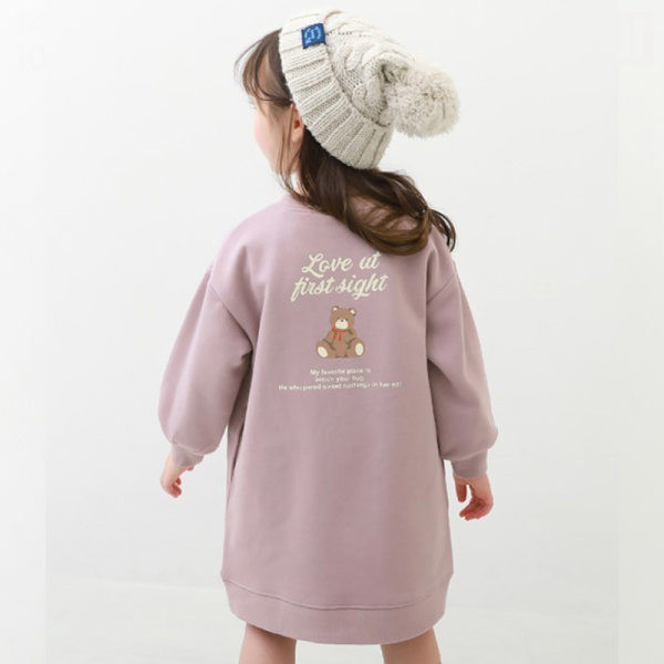 Νέο μοντέλο παιδική μπλούζα με οβάλ λαιμόκοψη σε ροζ και μωβ χρώμα