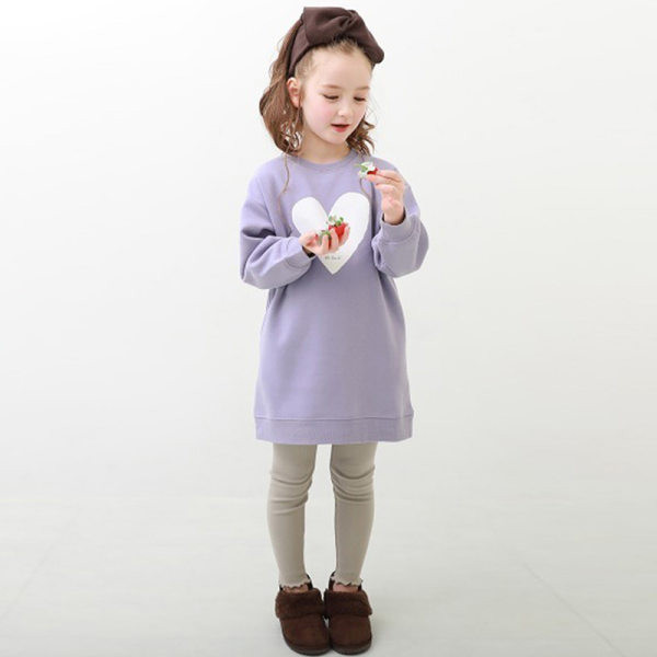 Νέο μοντέλο παιδική μπλούζα με οβάλ λαιμόκοψη σε ροζ και μωβ χρώμα