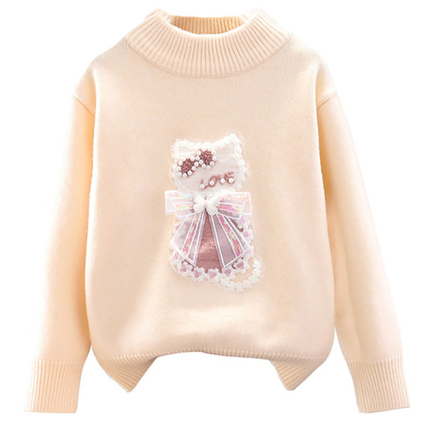 Χειμερινή μπλούζα για κορίτσια με κέντημα