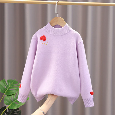 Μπλούζα Casual για κορίτσια με ζεστή γραμμή κεντήματος