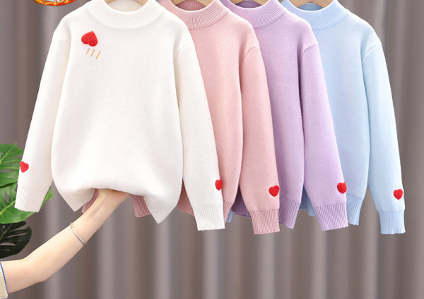 Μπλούζα Casual για κορίτσια με ζεστή γραμμή κεντήματος