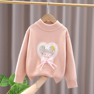 Bluza pentru copii pentru fete cu element 3D