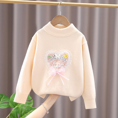 Bluza pentru copii pentru fete cu element 3D