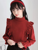 Μοντέρνα μπλουζάκι με γιακά πόλο για κορίτσια