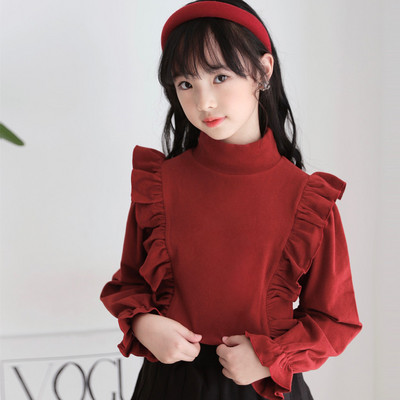 Μοντέρνα μπλουζάκι με γιακά πόλο για κορίτσια