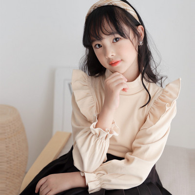 Μοντέρνα μπλουζάκι με γιακά πόλο για κορίτσια