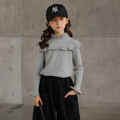 Kahes värvitoonis laste vabaaja pluus tüdrukutele