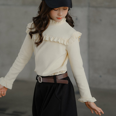 Kahes värvitoonis laste vabaaja pluus tüdrukutele