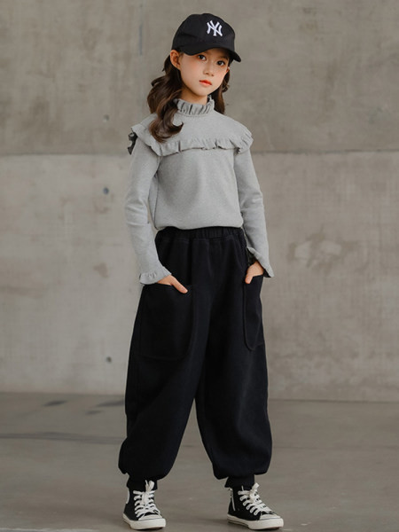 Kahes värvitoonis laste vabaaja pluus tüdrukutele