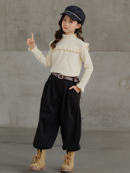 Kahes värvitoonis laste vabaaja pluus tüdrukutele