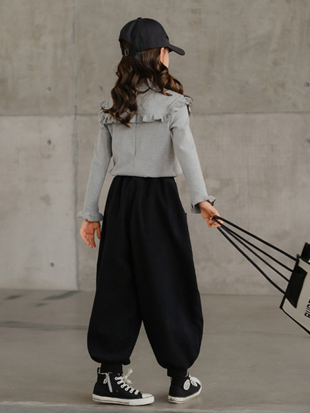 Kahes värvitoonis laste vabaaja pluus tüdrukutele